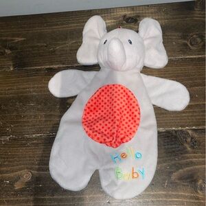 Gund Baby  Flappy the Elephant Activity Lovey Gray Plush Toy Puppet